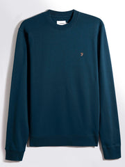 Hanbury Crew Neck Sweatshirt (Sailor Blue) Flat