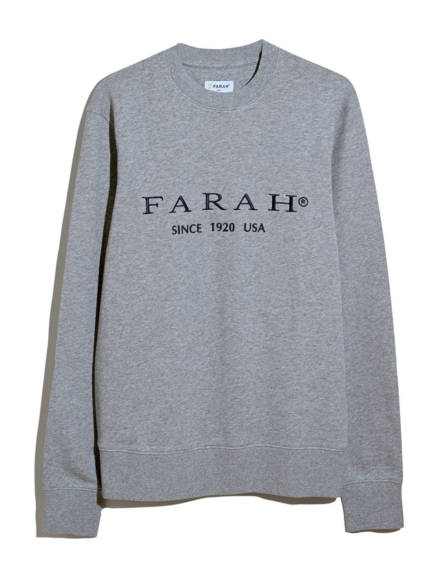 Lynmouth Graphic Sweatshirt (Light Grey Marl) Flat