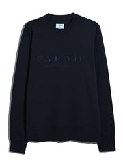 Lynmouth Graphic Sweatshirt (True Navy) Flat