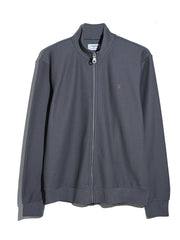 Seaton Zip Through Sweatshirt (Grey Shade) Flat