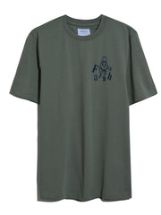 Marcham Graphic T-Shirt (Tarragon Green) Front Flat