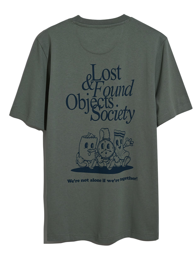 Marcham Graphic T-Shirt (Tarragon Green) Back Flat