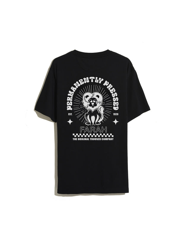 Harker Graphic T-Shirt (Black) Back Flat