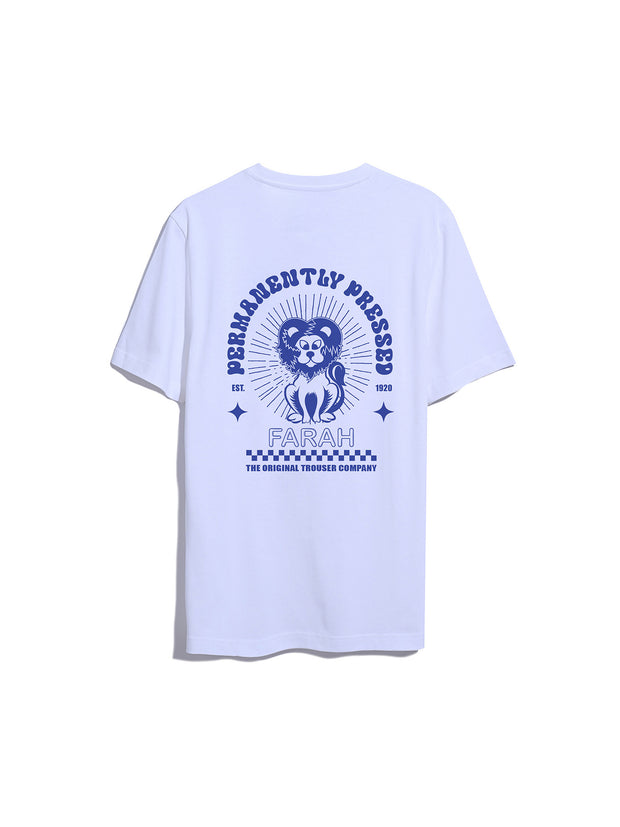 Harker Graphic T-Shirt (White) Back Flat