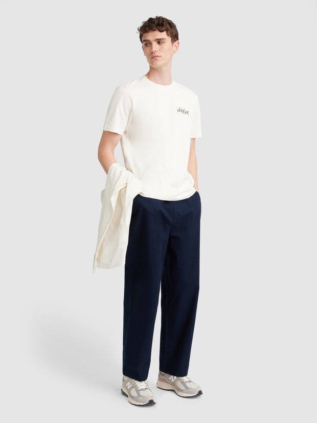 Amesbury Graphic T-Shirt In Ecru
