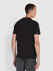 Danny Regular Fit Organic Cotton T-Shirt In Black