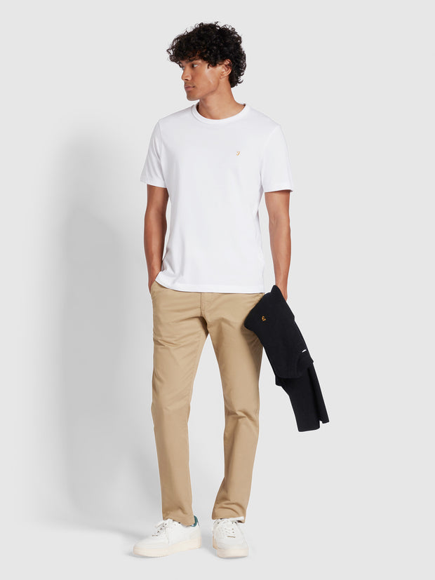 Danny T-Shirt ajustée en coton biologique - White