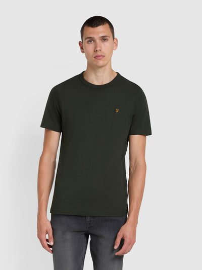 Danny T-Shirt ajustée en coton biologique - Evergreen