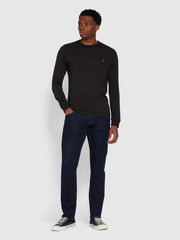 Worthington T-Shirt ajustée à manches longues en coton biologique - Black