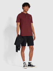 Blanes Slim Fit Poloshirt aus Bio-Baumwolle in Farah-Rot