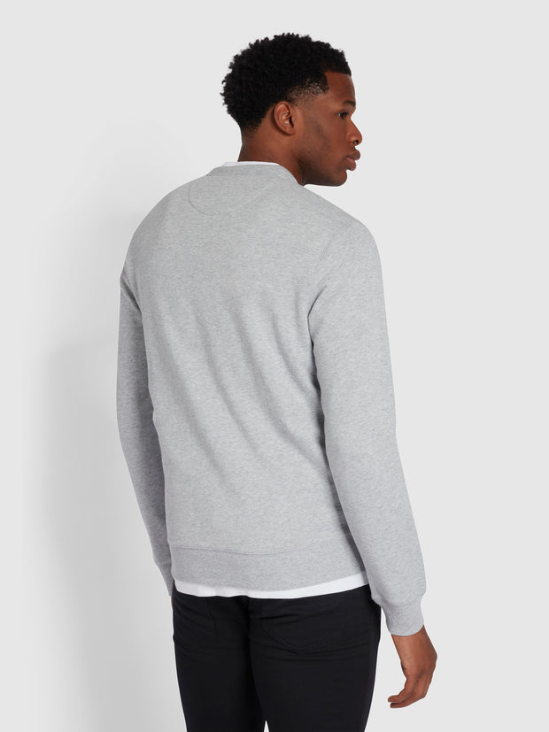 Tim Sweat-shirt ras de cou en coton biologique - Light Grey Marl