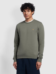 Tim Crew Sweatshirt In Vintage Green