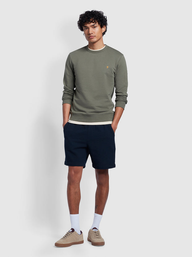 Tim Crew Sweatshirt In Vintage Green