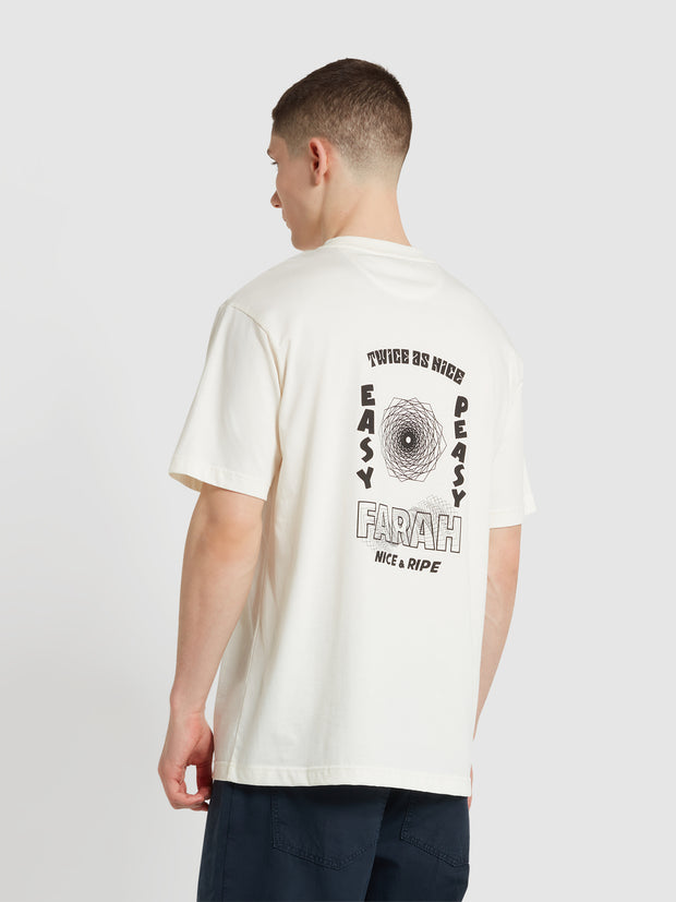 Moore Graphic Print T-Shirt In Ecru