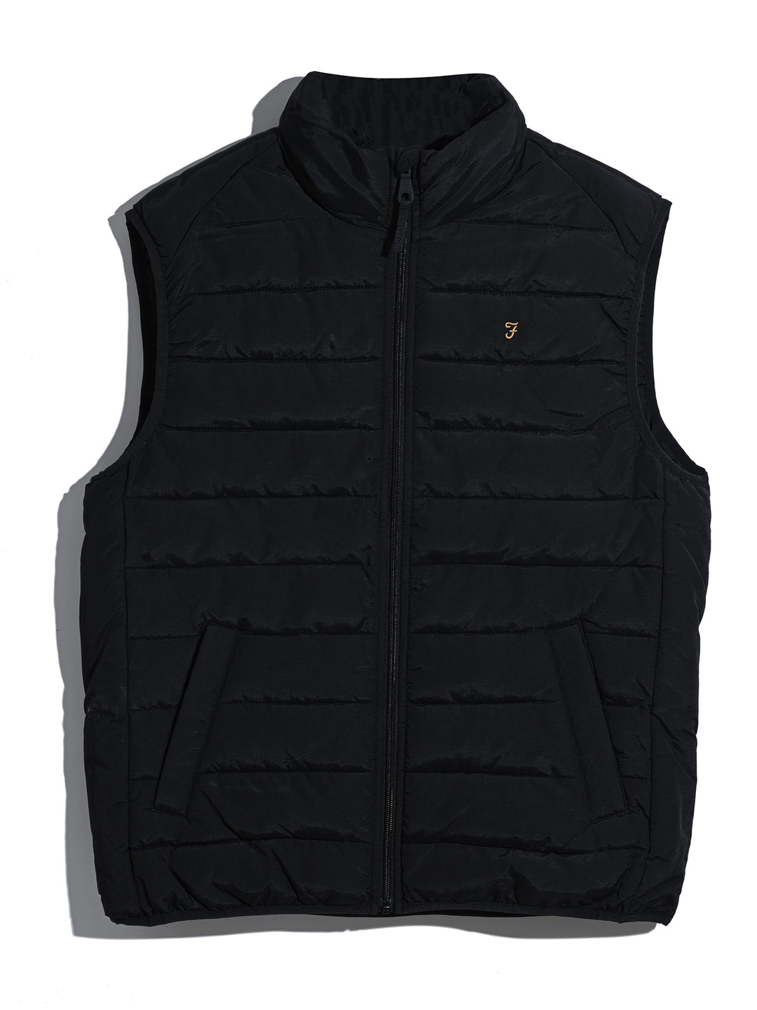 Kennedy Gilet In Black | Farah® Online