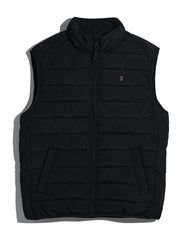 Kennedy Wadded Gilet (Black) Flat