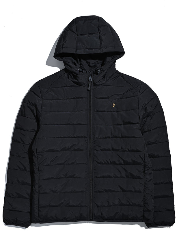 Kennedy Wadded Coat (Black) Flat