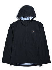 Rhodes Hooded Jacket (Black) Flat