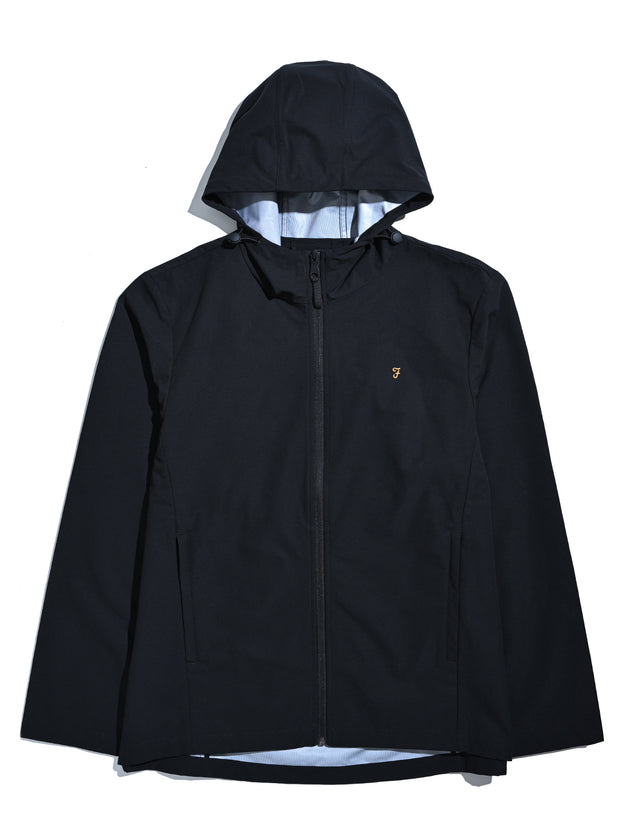 Rhodes Hooded Jacket (Black) Flat