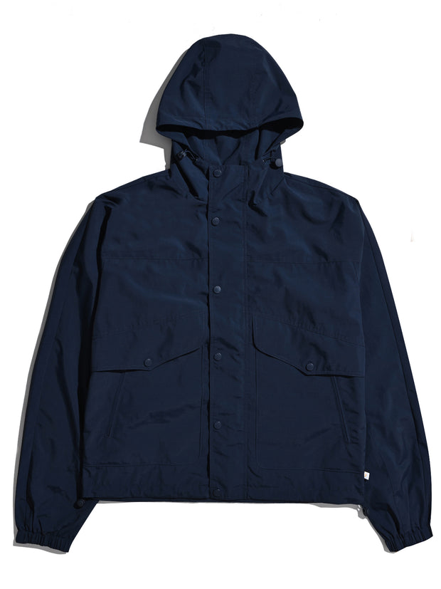 Shenley Hooded Jacket (True Navy) Flat