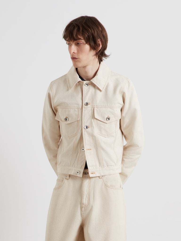 Montoya Archive Trucker Jacket In Ecru