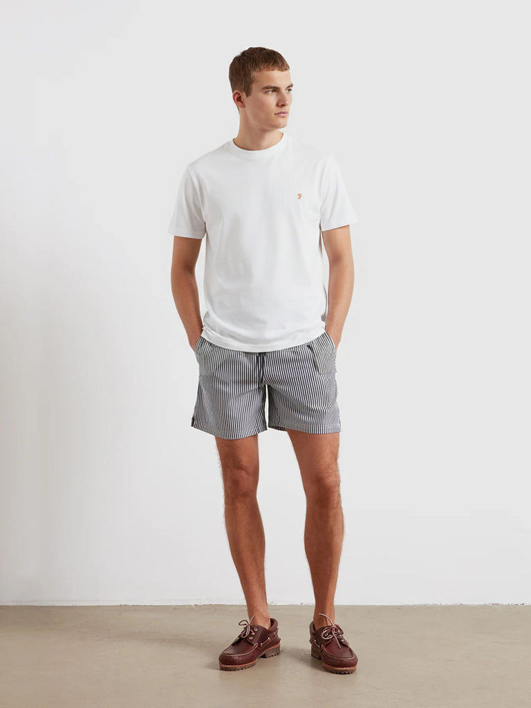 Colbert Seersucker Stripe Swim Shorts True
