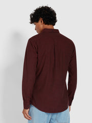 Steen Chemise ajustée en coton biologique brossé - Farah Red