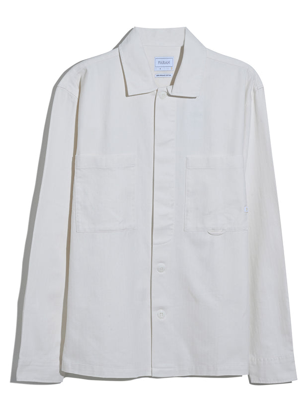 Marshall Overshirt (Ecru) Flat
