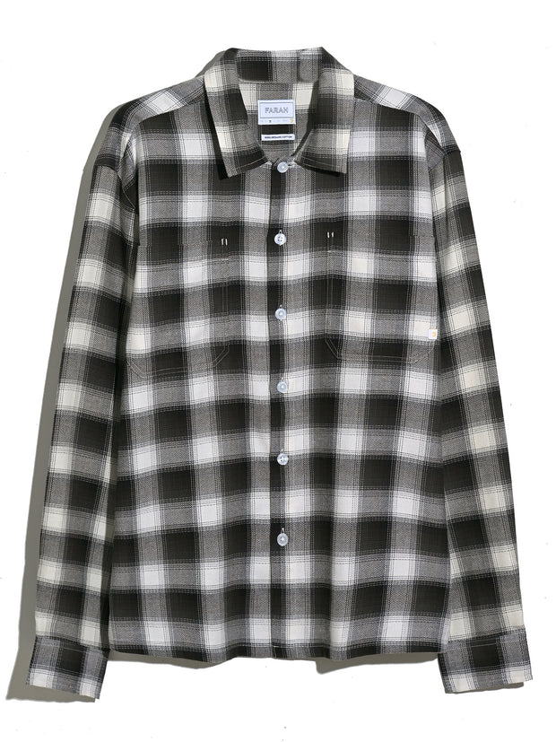 Lavelle Check Overshirt (Black Brown) Flat