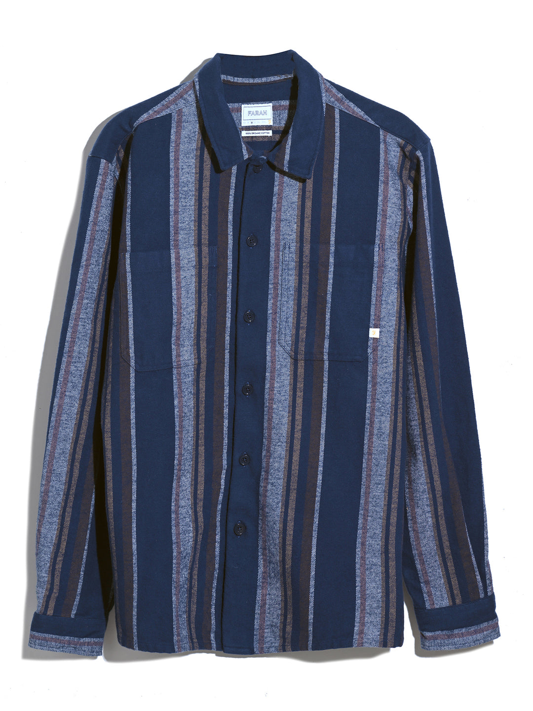 Joshua Overshirt In Blue | Farah® Online