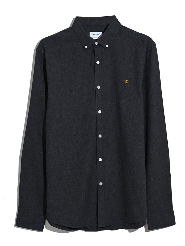 Milners Shirt (Charcoal Marl) Flat