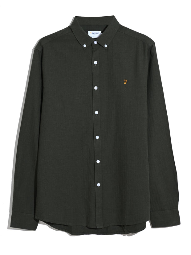 Milners Shirt (Evergreen Marl) Flat