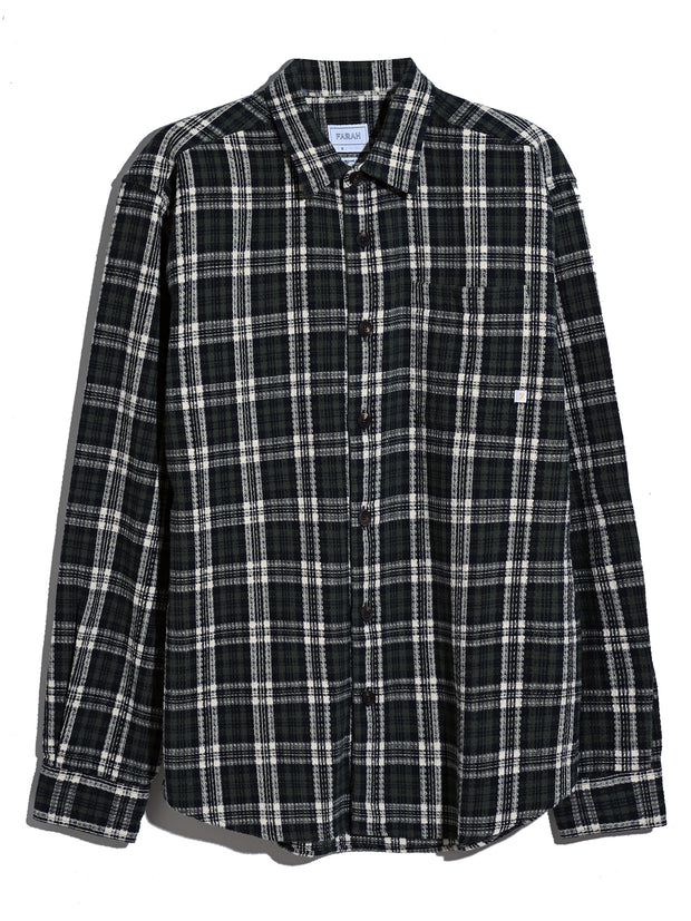 Hardaker Check Overshirt (Rosemary) Flat