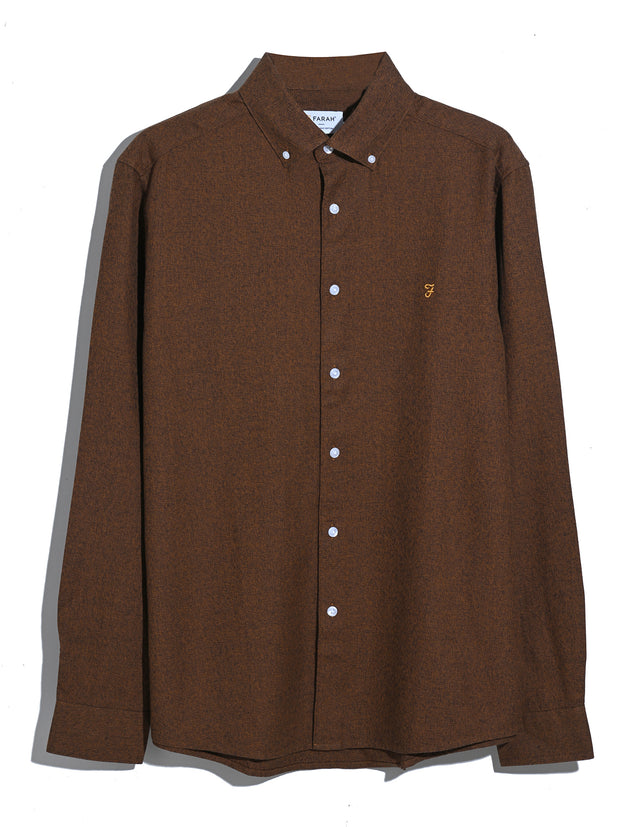Ali Shirt (Burnt Ochre) Flat