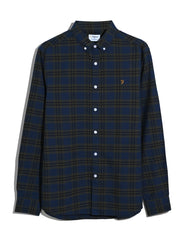 Brewer Check Oxford Shirt (Evergreen) Flat