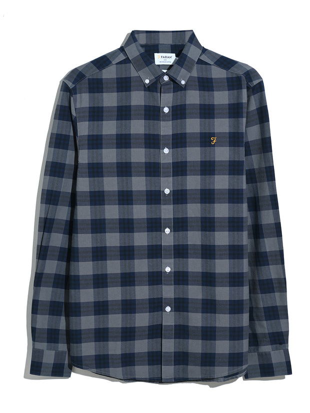 Brewer Check Oxford Shirt (Yale) Flat