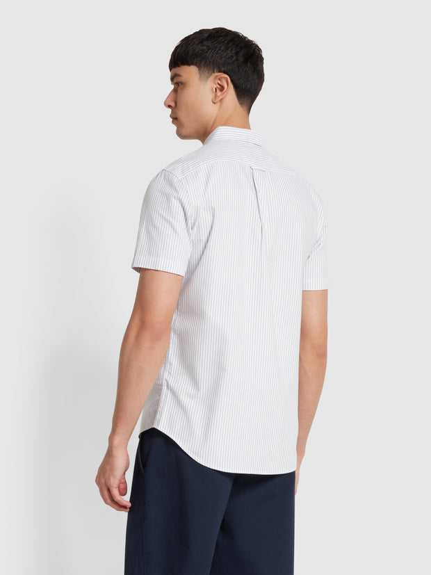 Brewer Stripe Short Sleeve Shirt In Balsam