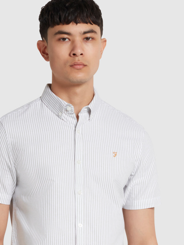 Brewer Stripe Short Sleeve Shirt In Balsam