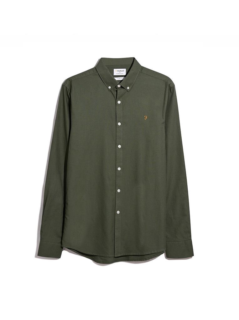 Brewer Slim Fit Oxford Shirt Rosemary