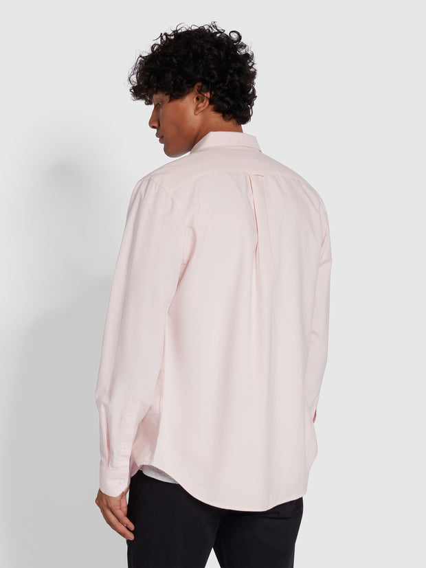 Brewer Chemise Oxford ajustée en coton biologique - Pink