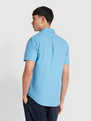 Brewer Short Sleeve Shirt In Arctic Blue