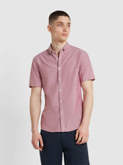 Brewer Short Sleeve Shirt In Clay Red