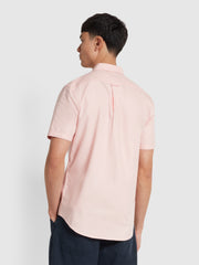 Brewer Short Sleeve Shirt In Powder Pink