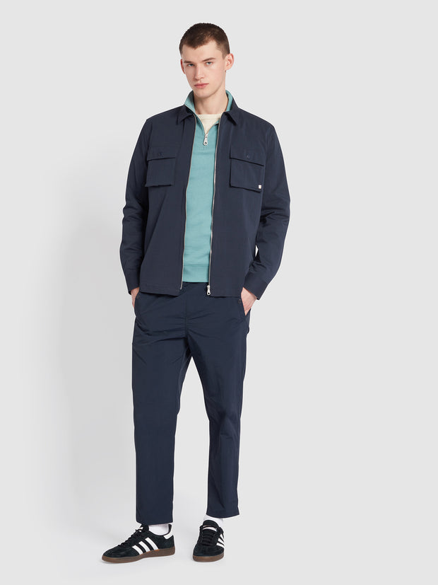 Lynden Relaxed Fit Overshirt In True Navy