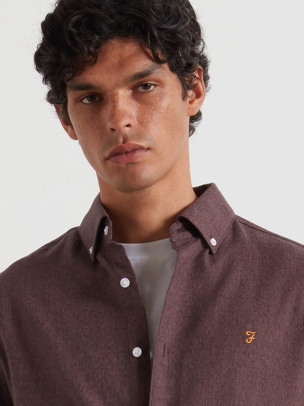 Ali Shirt (Dusky Mauve) Detail