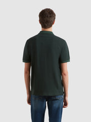 Sefton Jacquard Polo Shirt (Poplar Green) Back