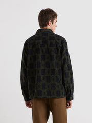 Stanley Cord Overshirt (True Navy) Back