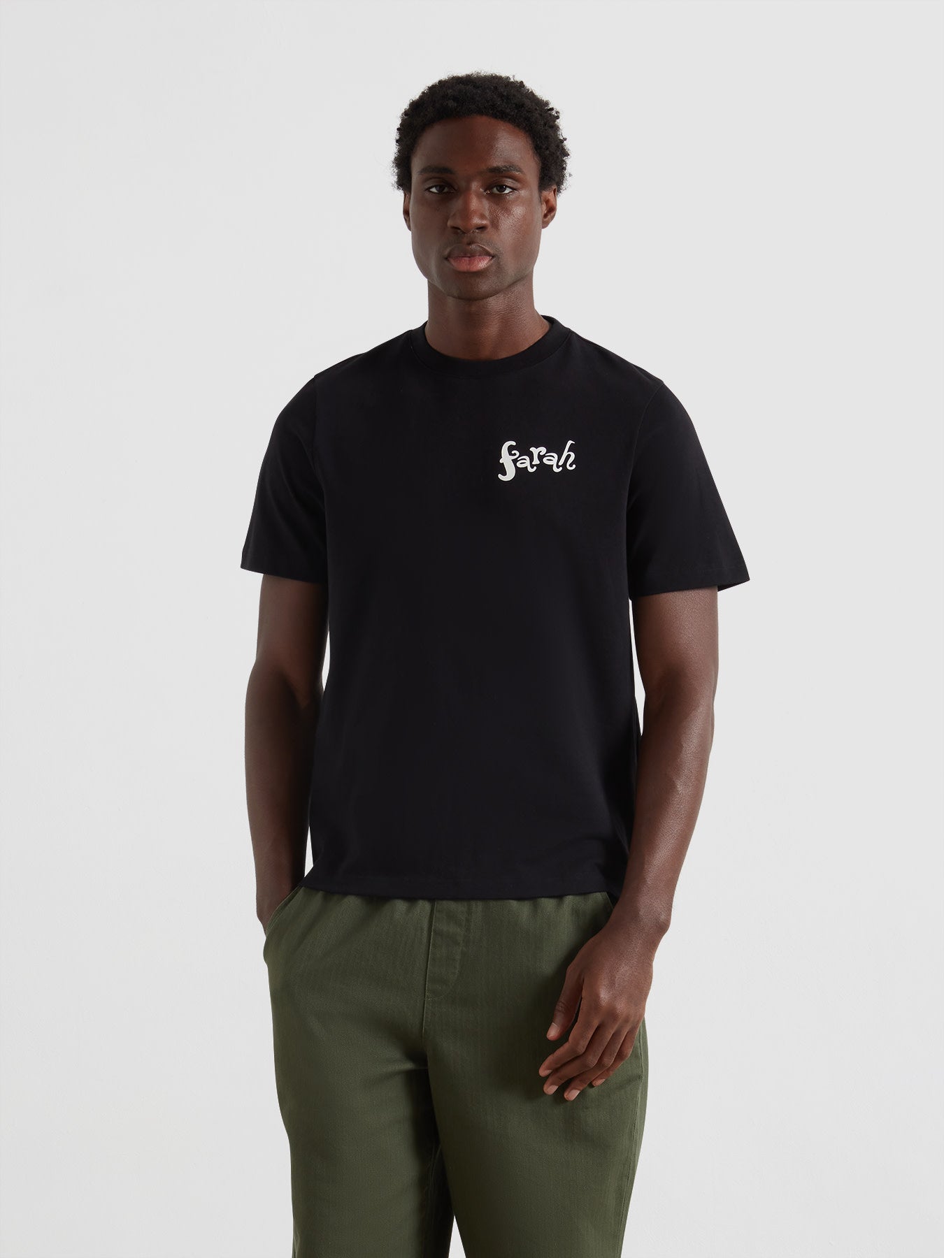 FARAH Printed Graphic T-Shirt Devon Graphic T-Shirt In White