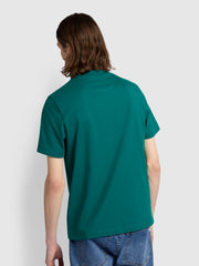 Stacy Regular Fit Chest Pocket T-Shirt In Dark Ocean Green