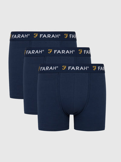 Callow 3 Pack Boxers In Navy